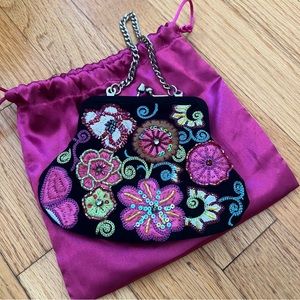 Vera Bradley 25th anniversary embellish beaded sequin coin purse